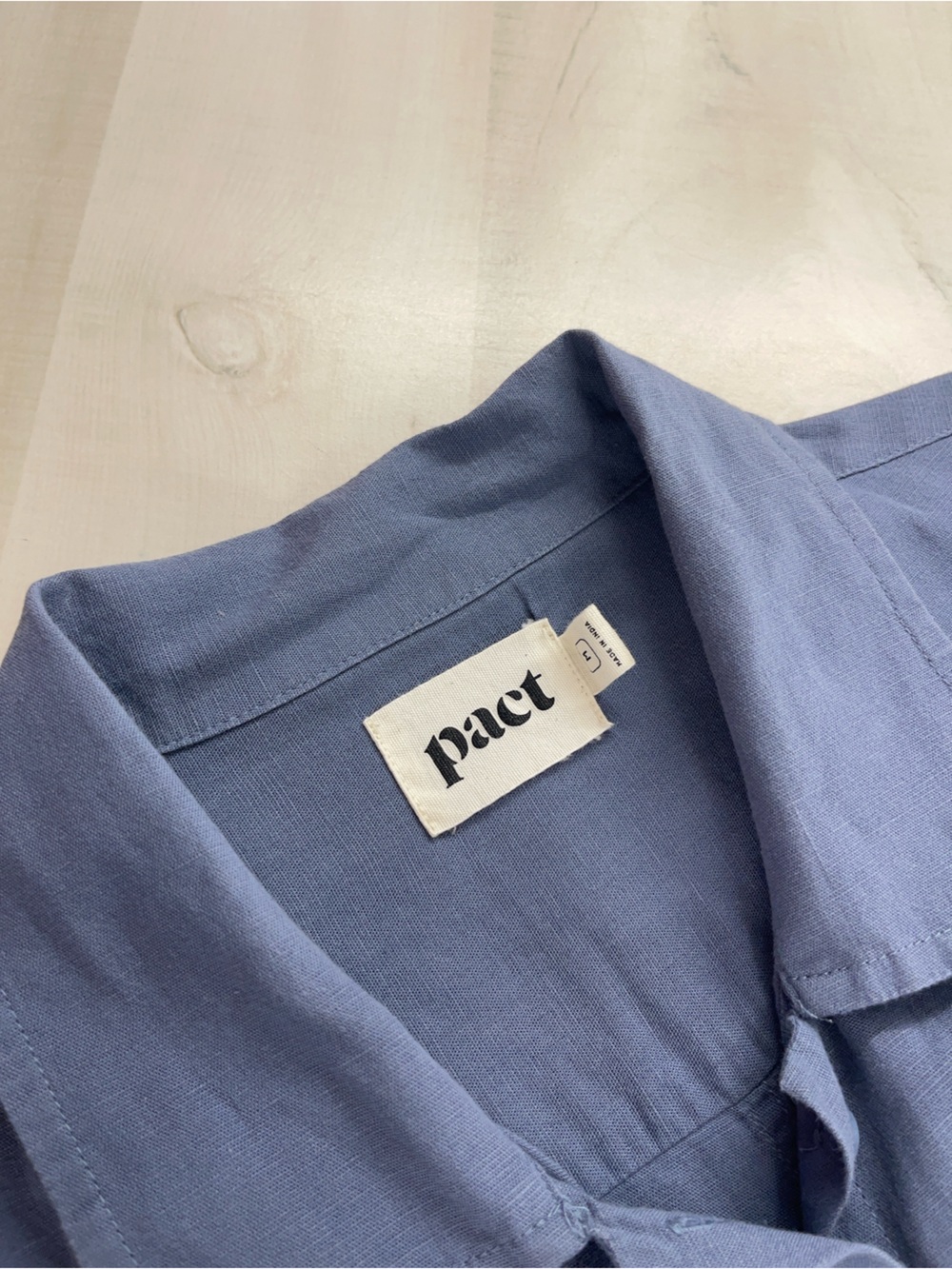PACT organic blue utility jumpsuit lightweight hemp M - Picture 5 of 6